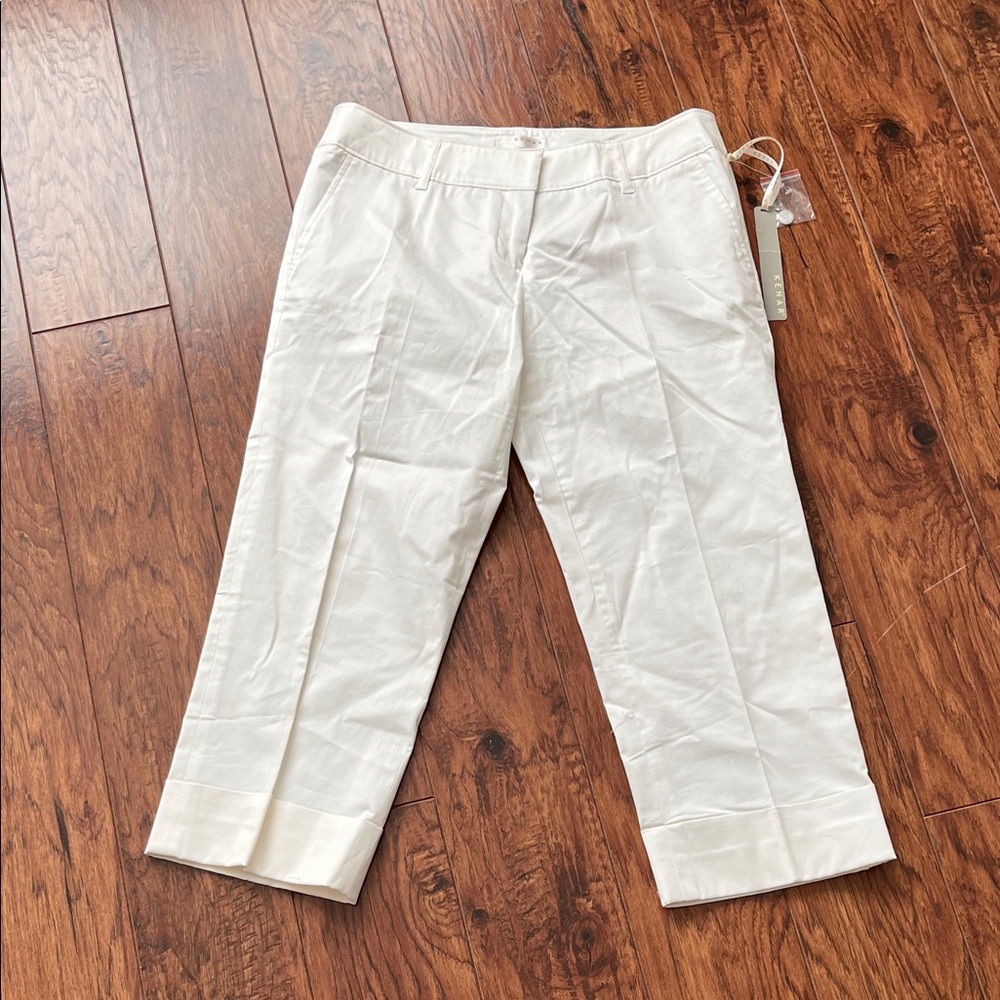 NWT Kenar Cream colored cropped chinos